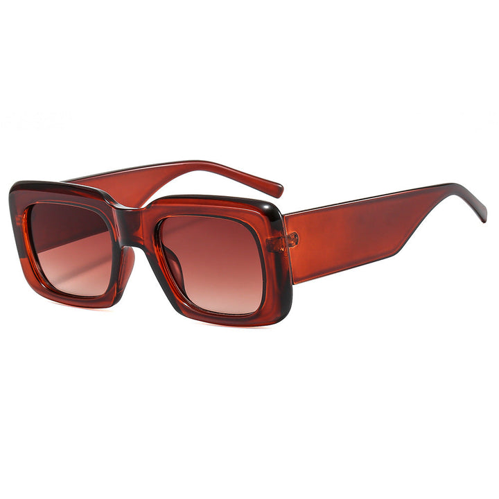 Women oversized sunglasses with square frame and transparent design Kalsten
