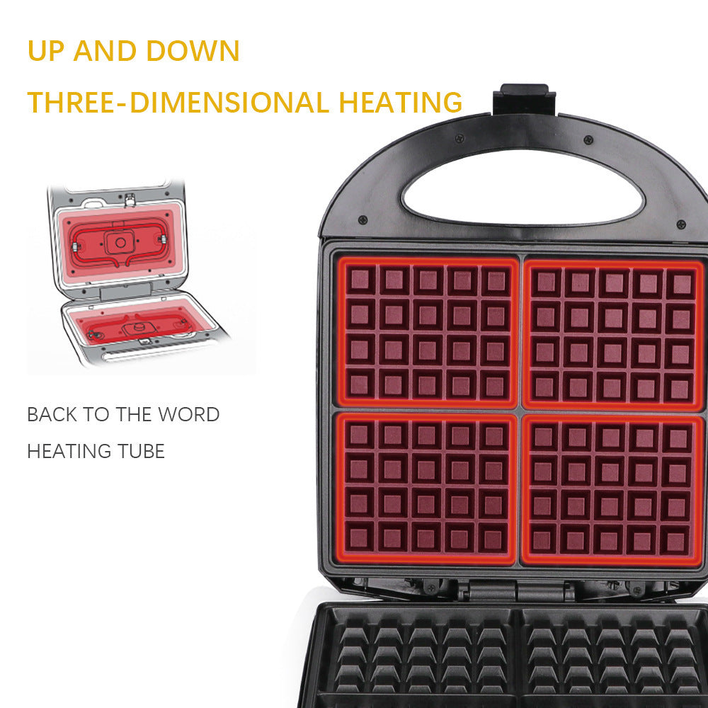 Advanced Waffle Maker with Non-Stick Plates Kalsten