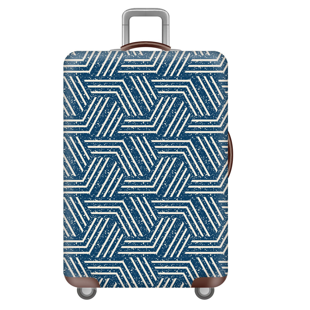 Unisex non-elastic suitcase cover with tropical leaf pattern, stretch protective cover for hard shell and soft case Kalsten