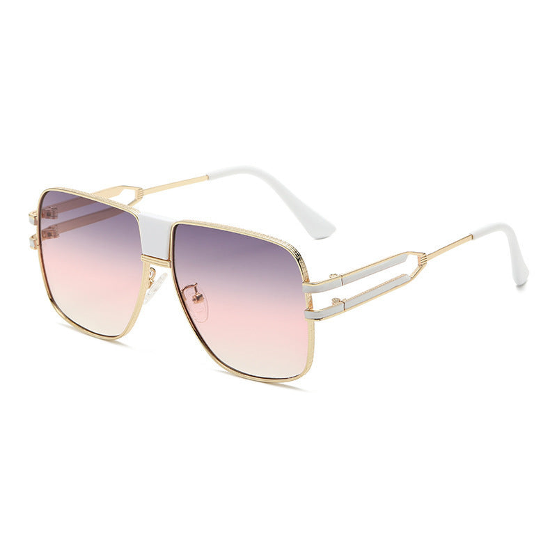 Women modern square sunglasses with elegant metal frame Kalsten