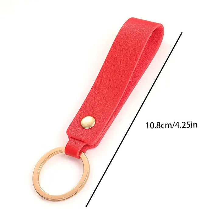 Unisex keychain made of high-quality artificial leather with stylish design Kalsten