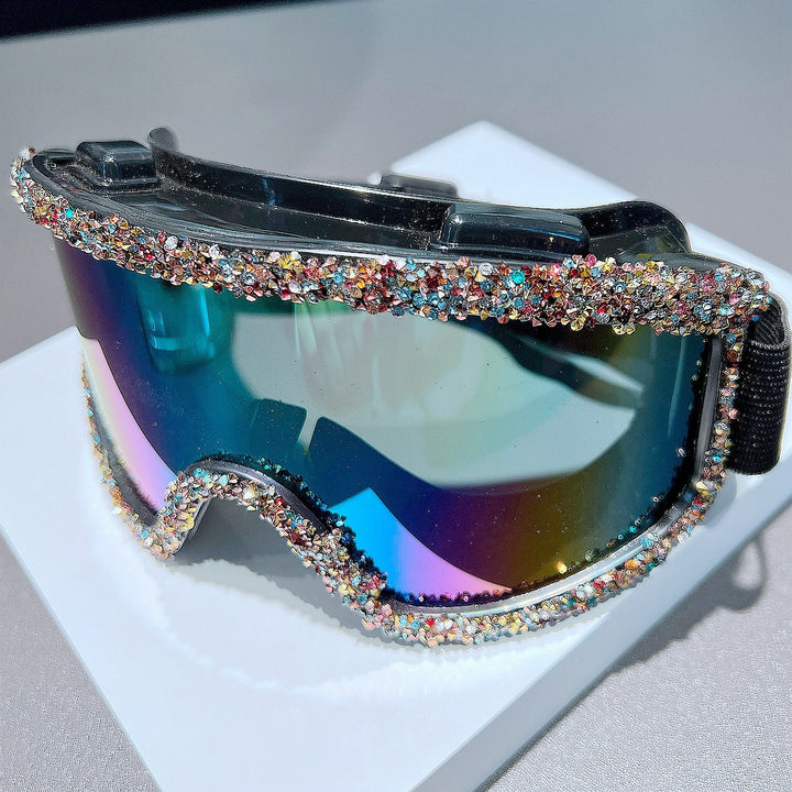Women's skiing goggles with sparkling crystal decoration Kalsten