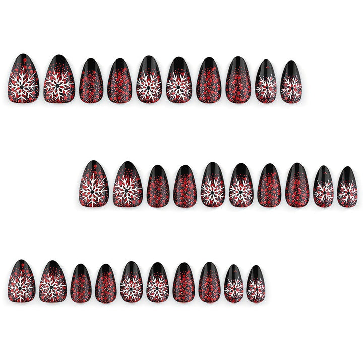 Artificial nails with snowflake design Kalsten