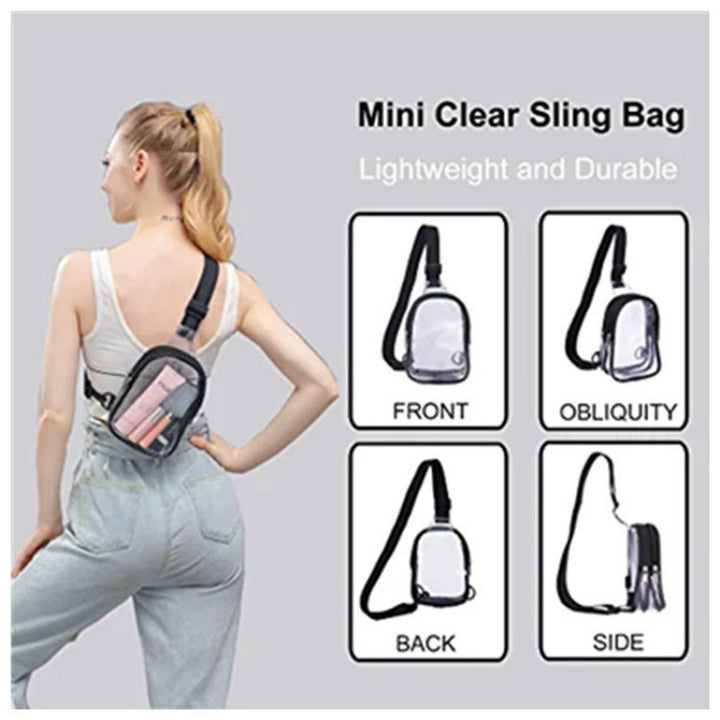 Practical Transparent Cosmetic Shoulder Bag Kalsten