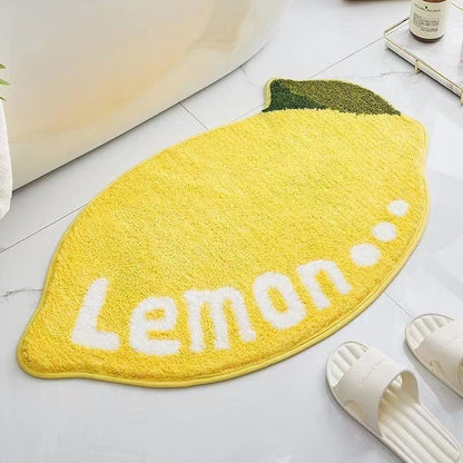 Lemon-Shaped Bath Mat Acalora