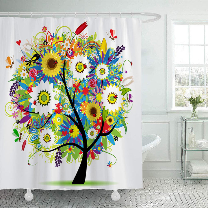 Artistic Tree Design Shower Curtain Kalsten
