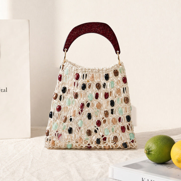 Exclusive Macrame Bag with Jewelry Details Kalsten