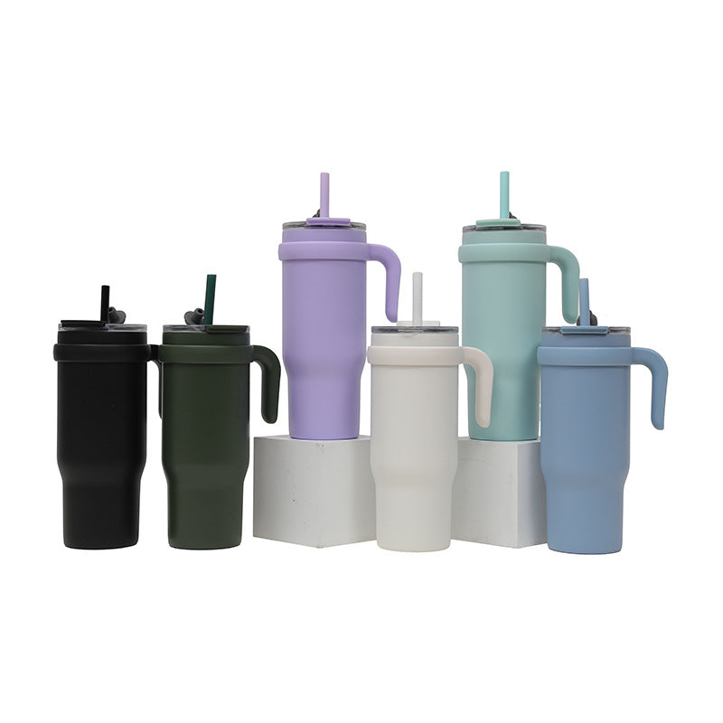 Unisex Insulated Drinking Cup with Ergonomic Handle and Twist Lid Kalsten
