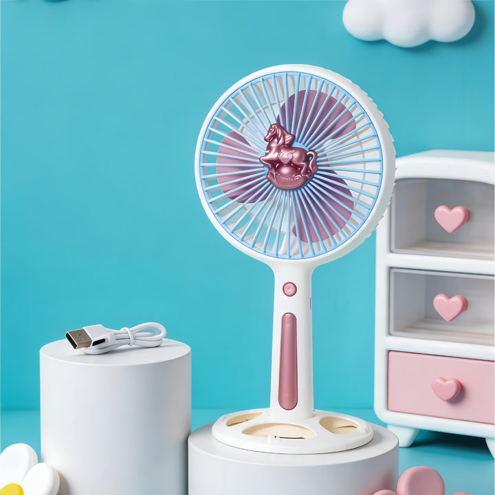 Women's Portable Handheld Fan with Flexible Angle and USB Connection Kalsten