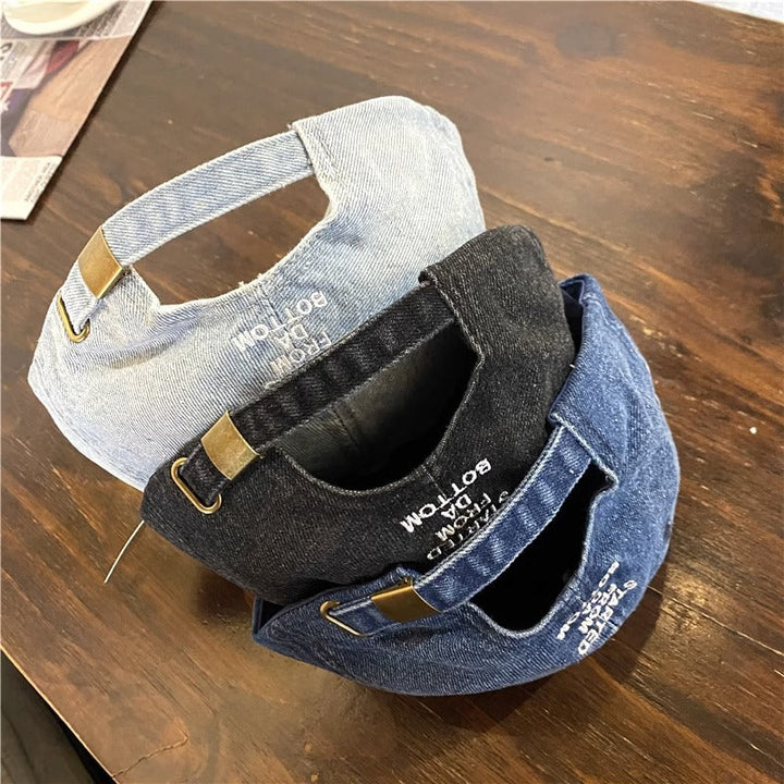 Women's Casual Distressed Denim Cap Kalsten