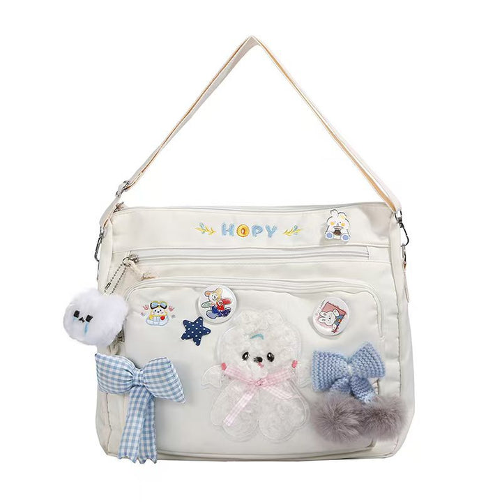 Plush Embellished Handbag Kalsten
