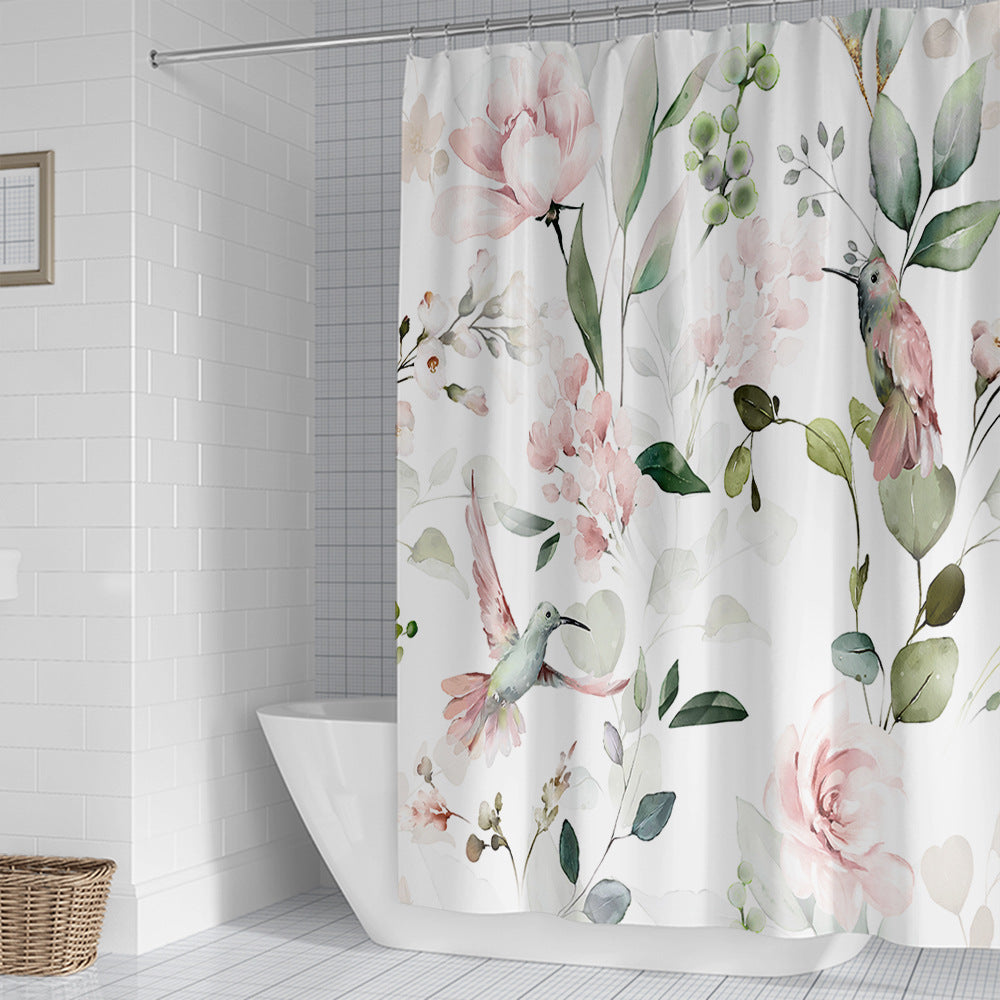 Floral Patterned Shower Curtain Kalsten