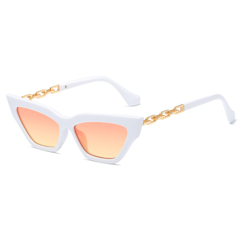 Women edgy cat-eye sunglasses with golden details Kalsten