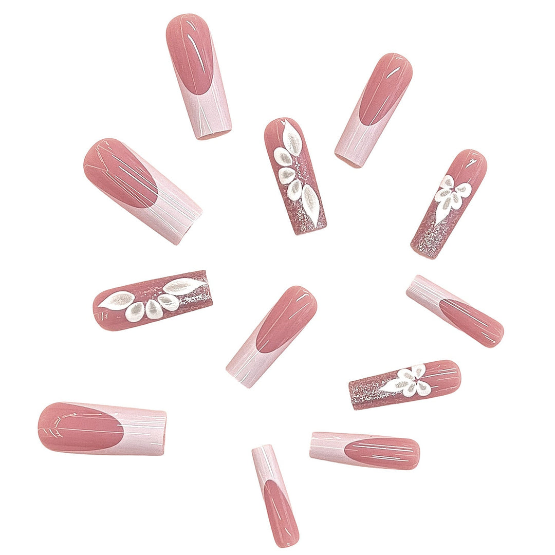 Elegant Floral Design Press-On Nails Kalsten
