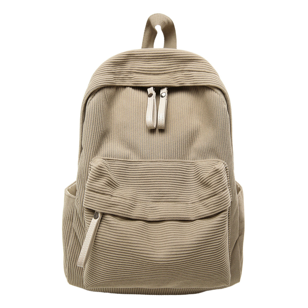 Textured Fabric Casual Backpack Kalsten