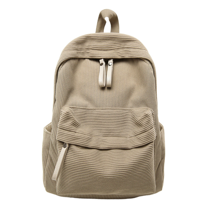 Textured Fabric Casual Backpack Kalsten