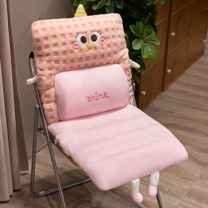 Plush seat cushion with ergonomic back support Kalsten