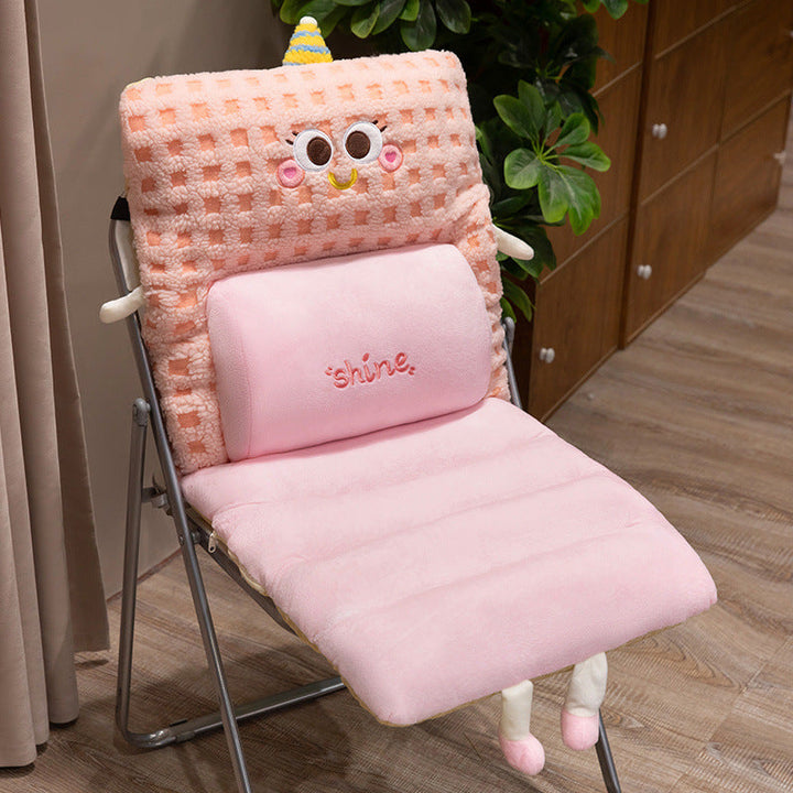 Plush seat cushion with ergonomic back support Kalsten