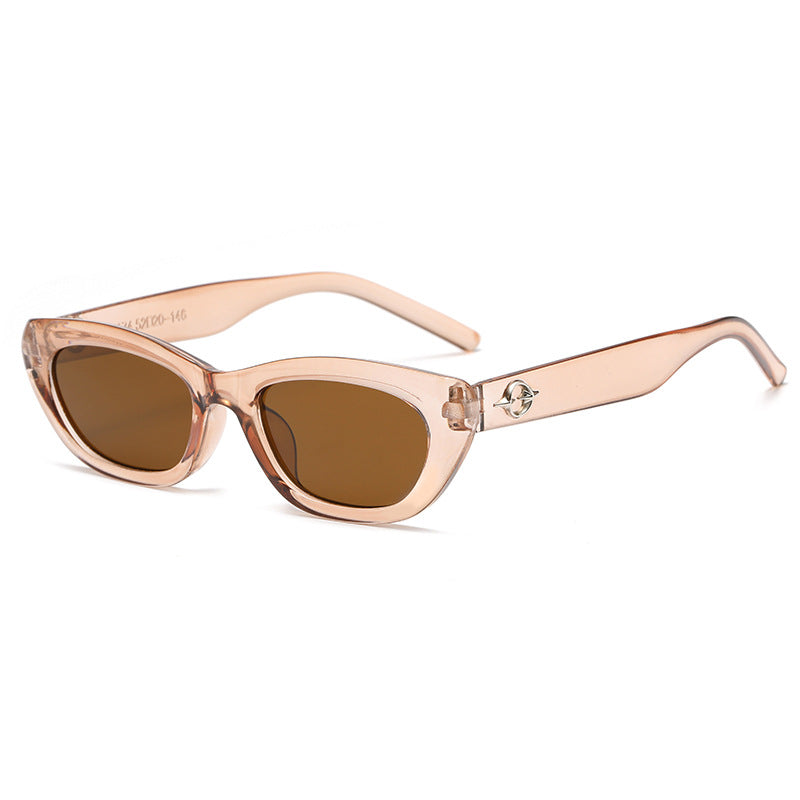 Women's Cat-Eye Sunglasses with Elegant Transparent Frame and UV Protection Kalsten