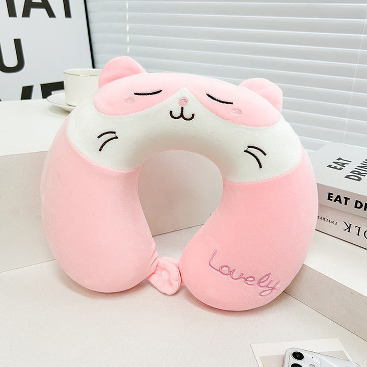 Women Kitten Neck Support Pillow Kalsten