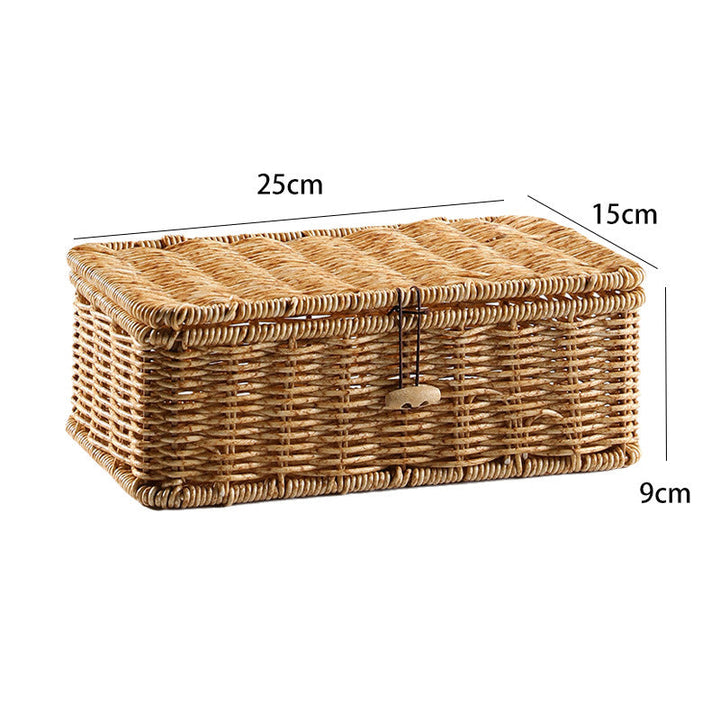 Handcrafted Natural Wicker Storage Chest Kalsten