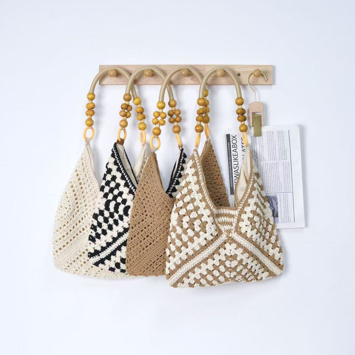 Handbag with Bohemian crochet look Kalsten