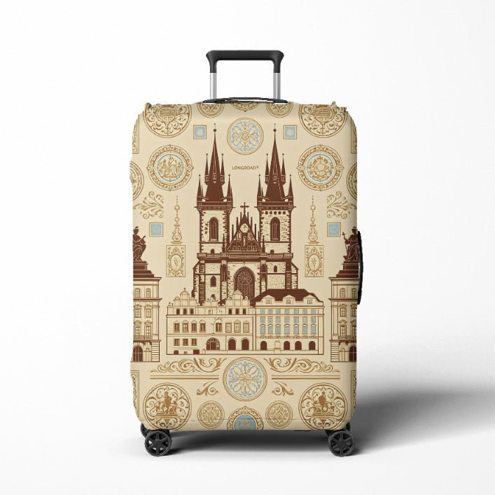 Women's Travel Trolley Kalsten  with elegant baroque pattern