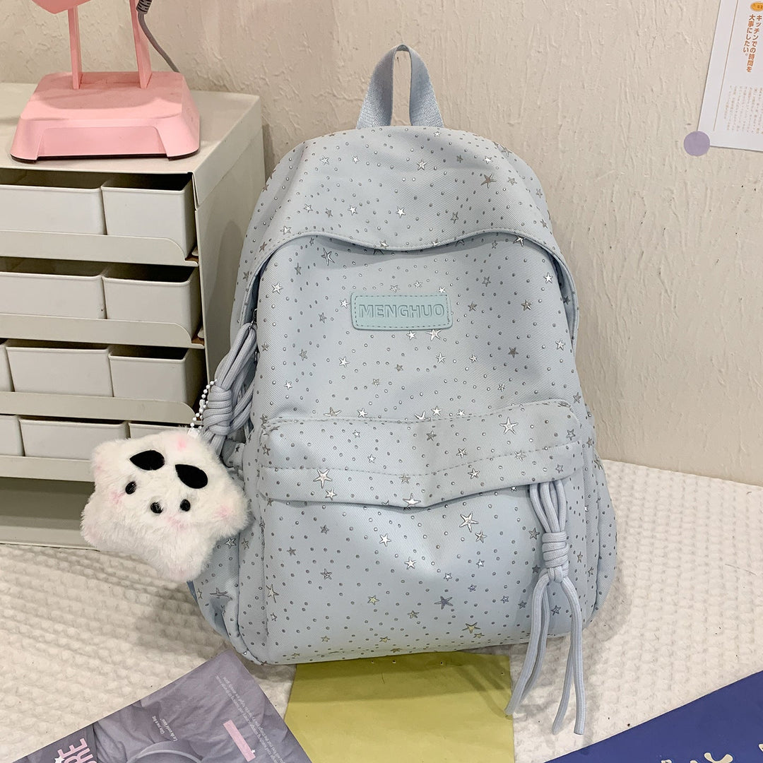 Star-Print Casual School Backpack Kalsten