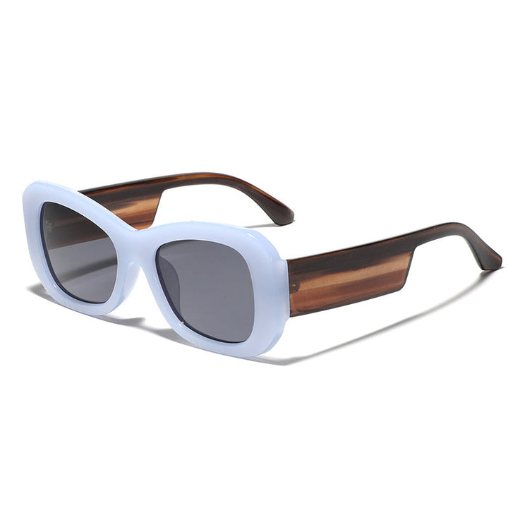 Women's modern square sunglasses with transparent frame Kalsten