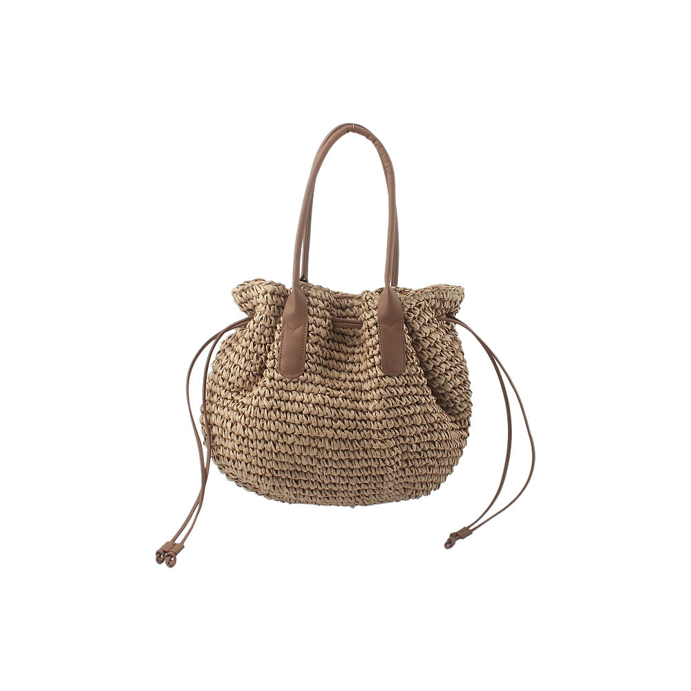 Trendy Backpack Bag Made of Woven Natural Material Kalsten
