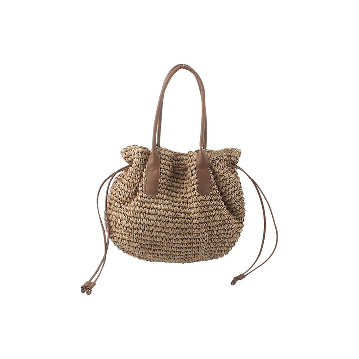 Trendy Backpack Bag Made of Woven Natural Material Kalsten