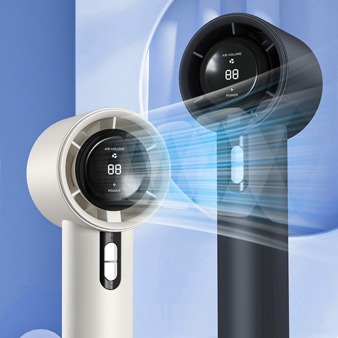 Cooling Multi-Speed Quiet Portable Rechargeable Handheld and Desktop Fan with LED Battery Display Kalsten