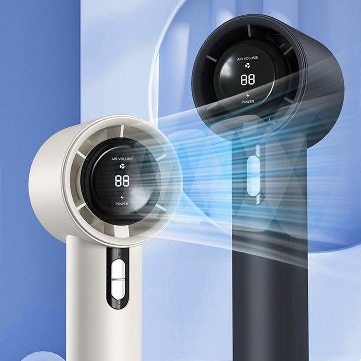 Cooling Multi-Speed Quiet Portable Rechargeable Handheld and Desktop Fan with LED Battery Display Kalsten
