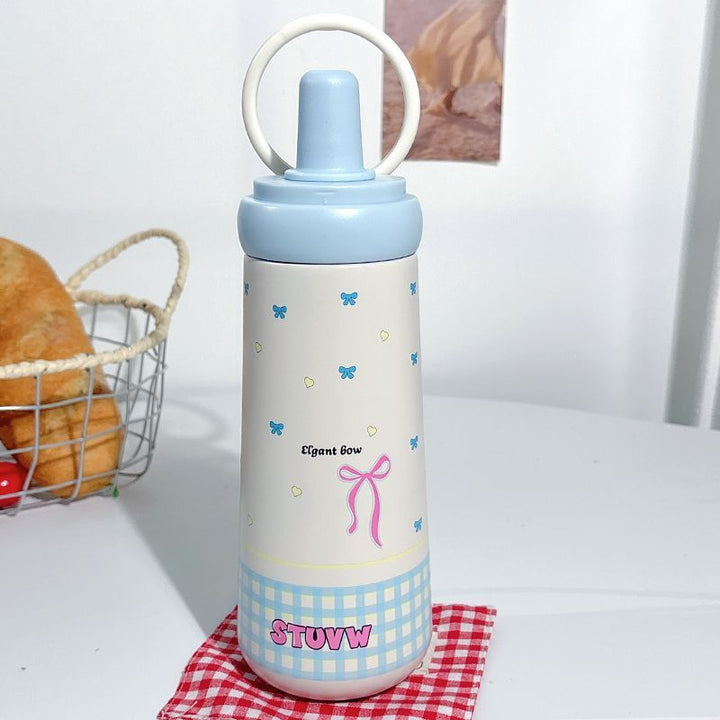 Women's stylish drinking bottle with elegant bow motif Kalsten