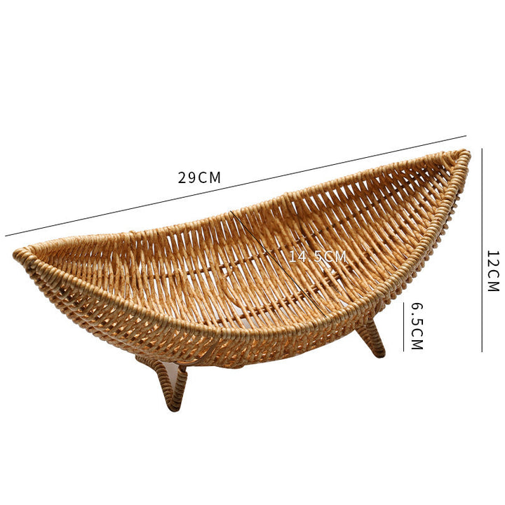 Unisex Original Handwoven Fruit Basket with Elegant Shape Kalsten