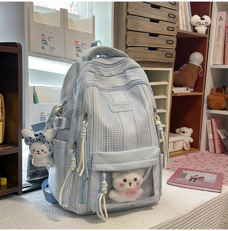 Character-Themed Multi-Compartment School Backpack
