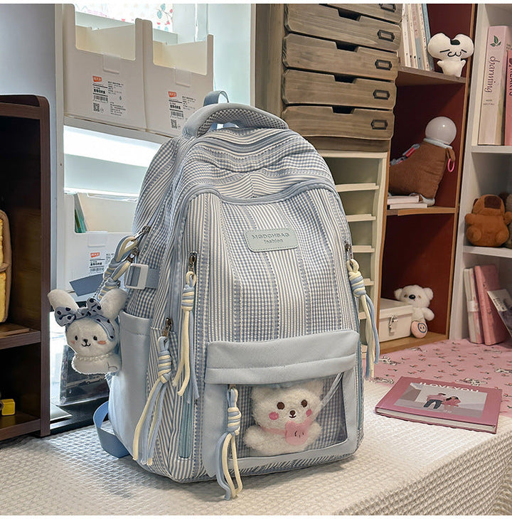Character-Themed Multi-Compartment School Backpack
