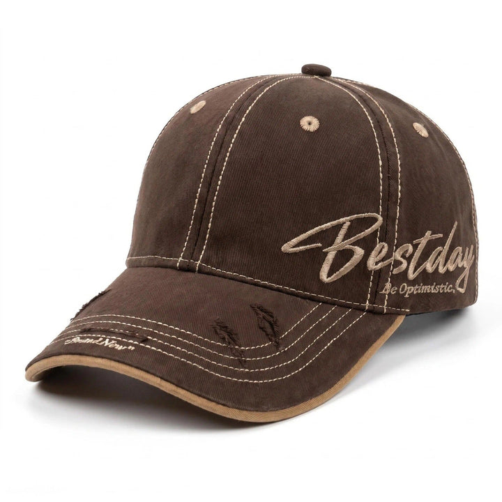 Men's Distressed Casual Cotton Baseball Cap Kalsten