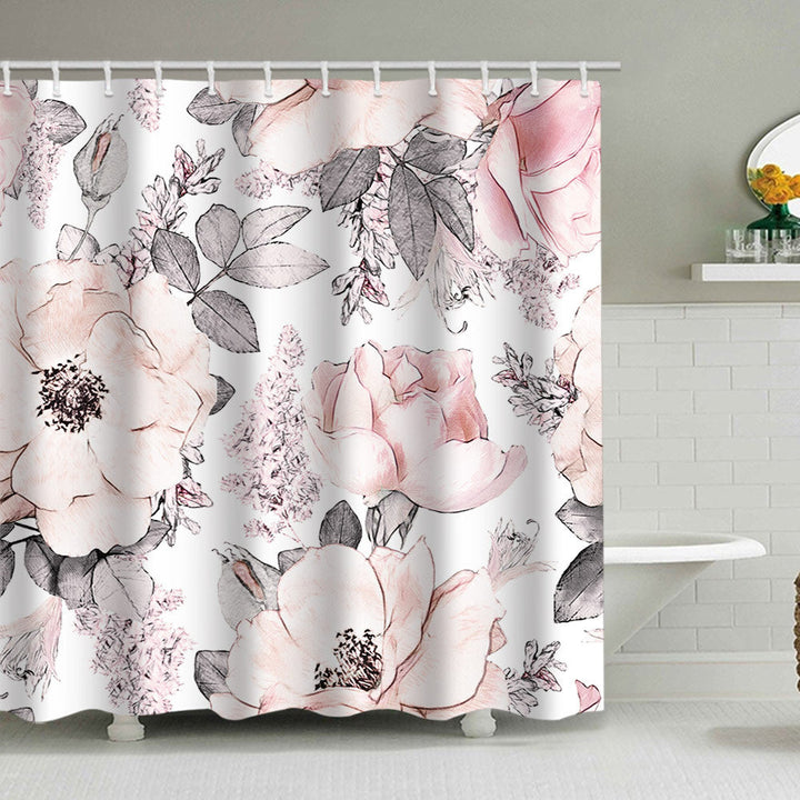 Floral Print Shower Curtain Kalsten