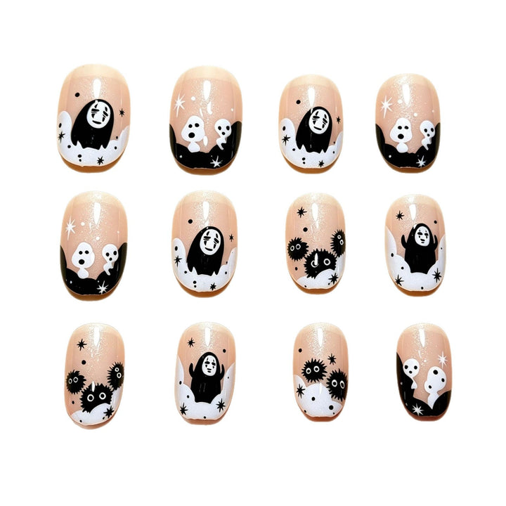 Halloween-Themed Fun Press-On Nail Art Kalsten