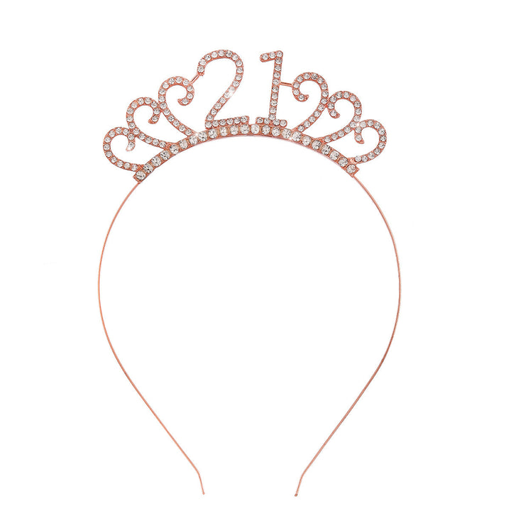 Ladies Crystal Tiara with Custom Designed Number Motif Kalsten