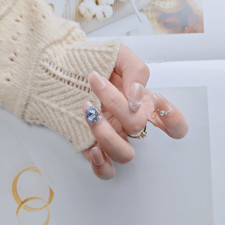 Elegant French Tip Press-On Nails Kalsten