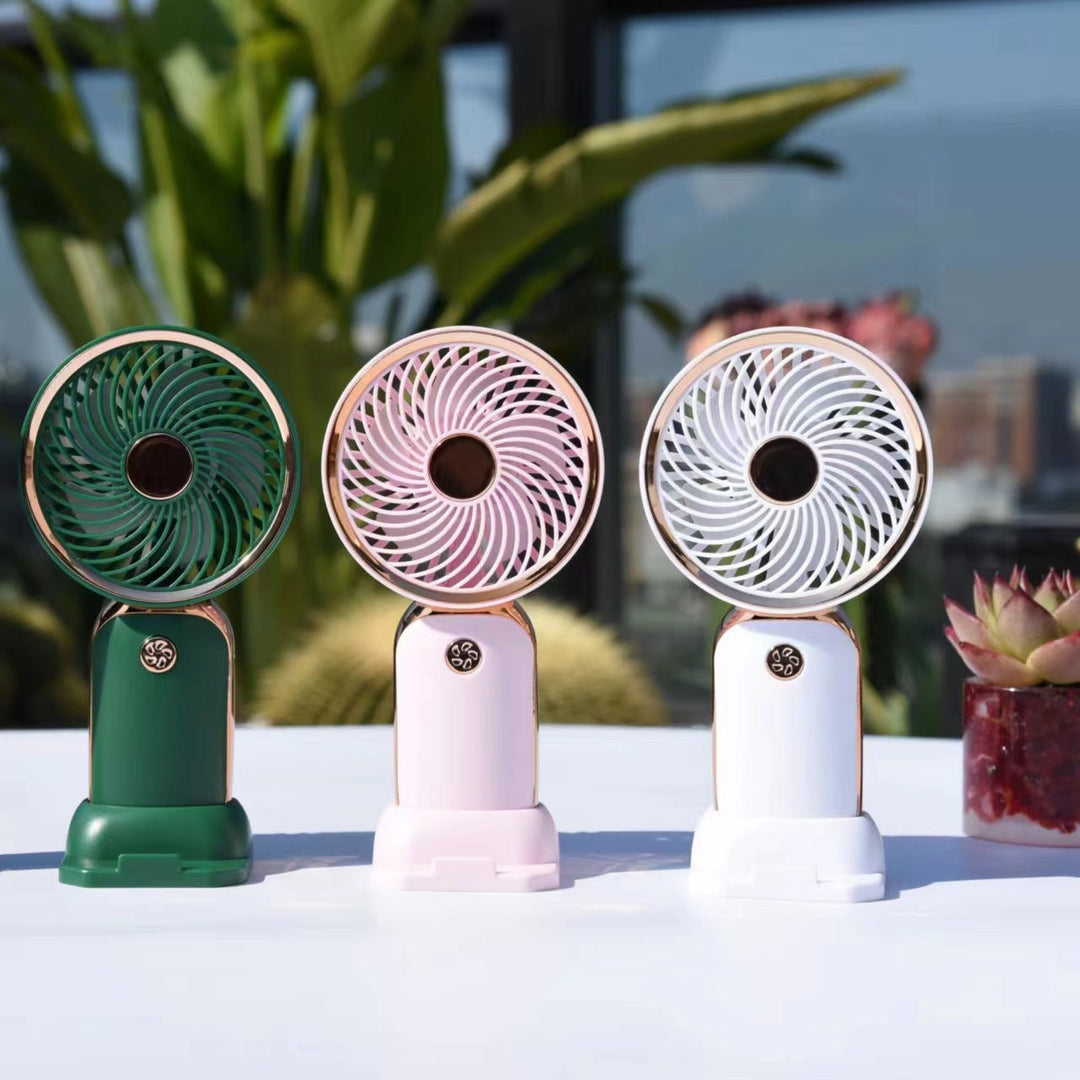 Women's Portable Mini Fan with Innovative Spiral Design Kalsten