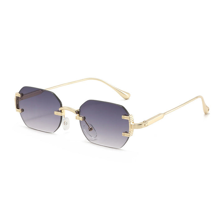 Ladies geometric sunglasses with luxurious metal frame and protective UV filter Kalsten