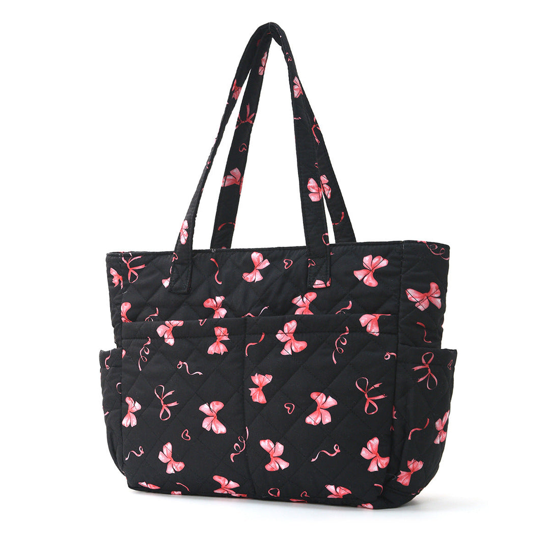Practical cotton bag with cute bear motif Kalsten