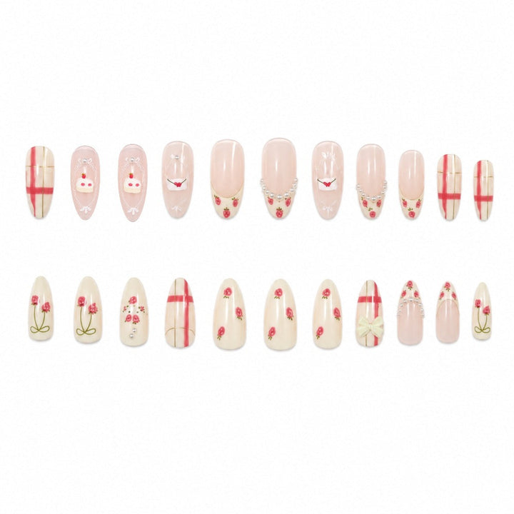 Creative artificial nails with detailed 3D motifs Kalsten