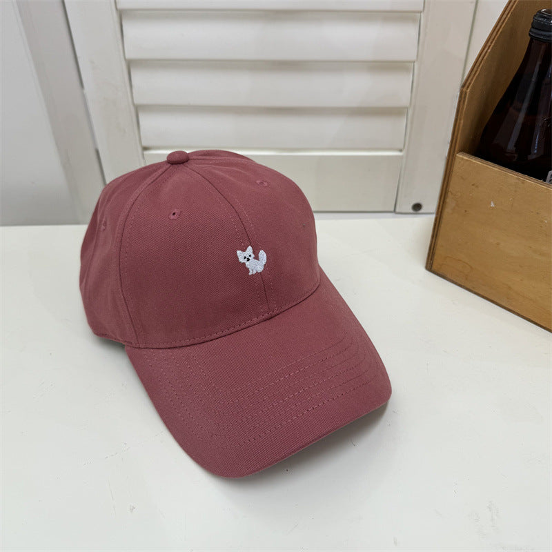 Women's Playful Embroidered Cat Cap Kalsten