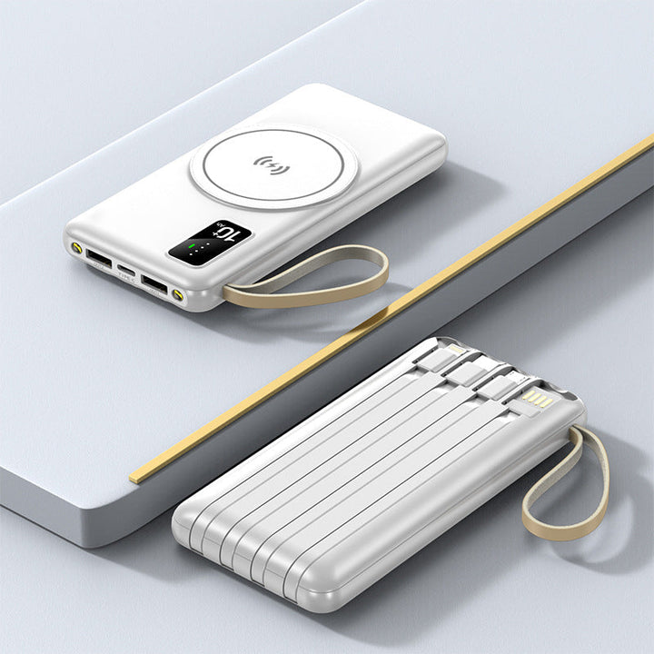 Portable Qi-Charging Power Bank with Multifunctional USB Ports Kalsten