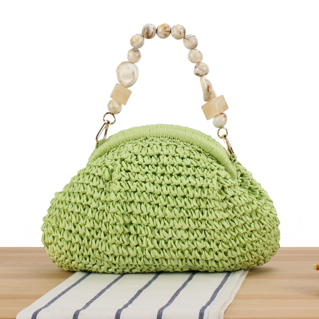Handbag with innovative bead handle Kalsten
