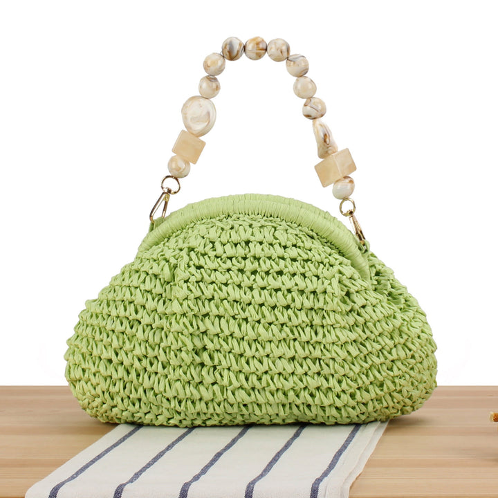 Handbag with innovative bead handle Kalsten